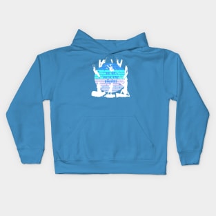 Kitesurfers Be Up With The Boards Retro Style Kids Hoodie